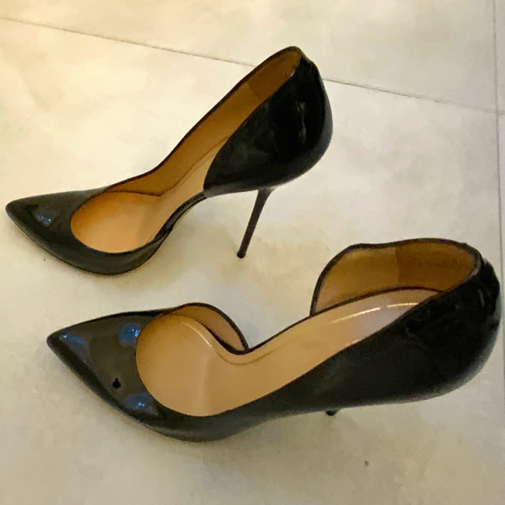 Gucci Black Patent Leather Noah Pointed Toe D'Orsay Pumps
